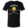 Larry Murphy Pittsburgh 55 Sticks  Men's Cotton T-Shirt Men's Cotton T-Shirt 500 LEVEL   