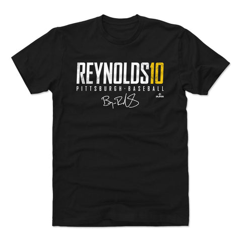 Pittsburgh Pirates Bryan Reynolds Men's Cotton T-Shirt Men's Cotton T-Shirt 500 LEVEL Black S Men's Cotton T-Shirt