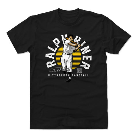 Ralph Kiner Emblem  Men's Cotton T-Shirt Men's Cotton T-Shirt 500 LEVEL Black S Men's Cotton T-Shirt