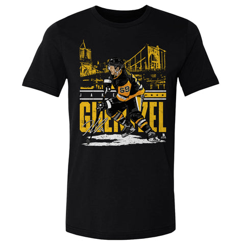 Pittsburgh Penguins Jake Guentzel Men's Cotton T-Shirt Men's Cotton T-Shirt 500 LEVEL Black S Men's Cotton T-Shirt