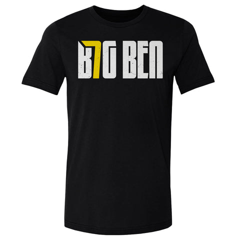 Pittsburgh Big Ben Number  Men's Cotton T-Shirt Men's Cotton T-Shirt 500 LEVEL   