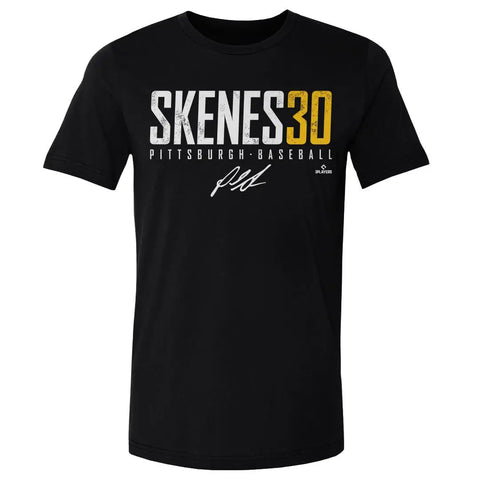 Pittsburgh Pirates Paul Skenes Men's Cotton T-Shirt Men's Cotton T-Shirt 500 LEVEL Black S Men's Cotton T-Shirt