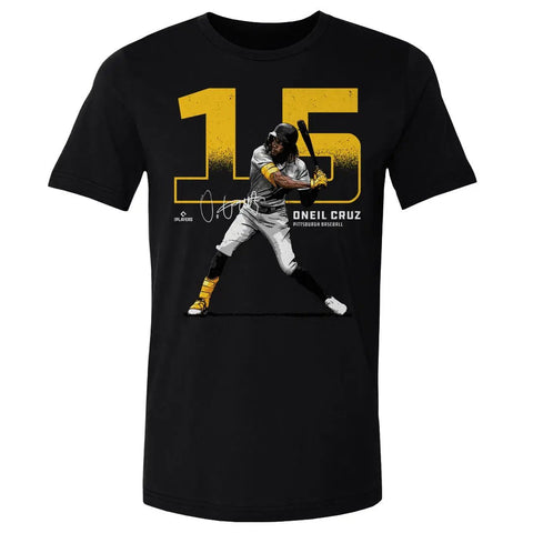 Pittsburgh Pirates Oneil Cruz Men's Cotton T-Shirt Men's Cotton T-Shirt 500 LEVEL Black S Men's Cotton T-Shirt