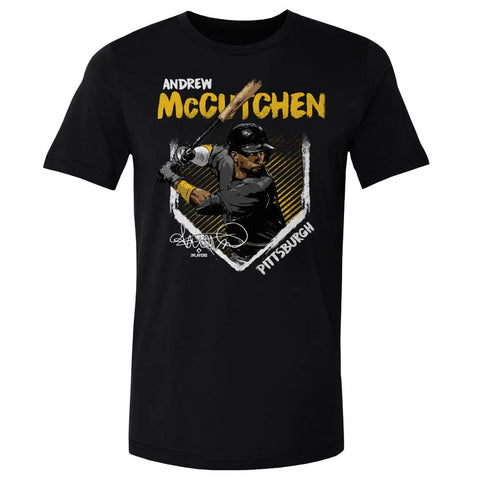 Pittsburgh Pirates Andrew McCutchen Men's Cotton T-Shirt Men's Cotton T-Shirt 500 LEVEL Black S Men's Cotton T-Shirt