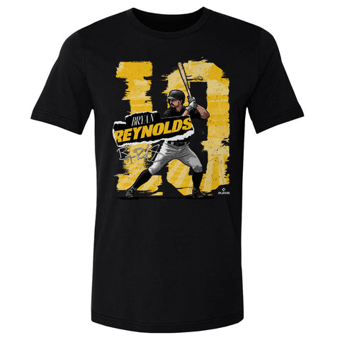 Pittsburgh Pirates Bryan Reynolds Men's Cotton T-Shirt Men's Cotton T-Shirt 500 LEVEL Black S Men's Cotton T-Shirt