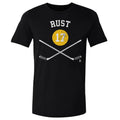 Pittsburgh Penguins Bryan Rust Men's Cotton T-Shirt Men's Cotton T-Shirt 500 LEVEL Black S Men's Cotton T-Shirt