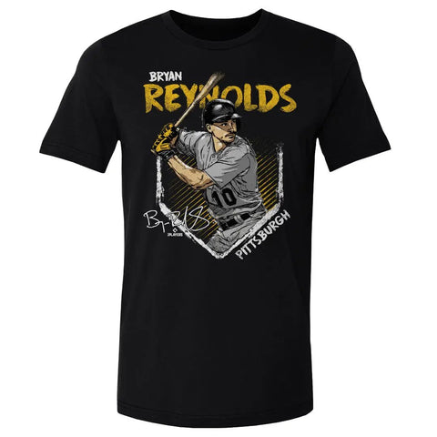 Pittsburgh Pirates Bryan Reynolds Men's Cotton T-Shirt Men's Cotton T-Shirt 500 LEVEL Black S Men's Cotton T-Shirt