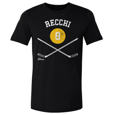 Mark Recchi Pittsburgh 8 Sticks  Men's Cotton T-Shirt Men's Cotton T-Shirt 500 LEVEL   