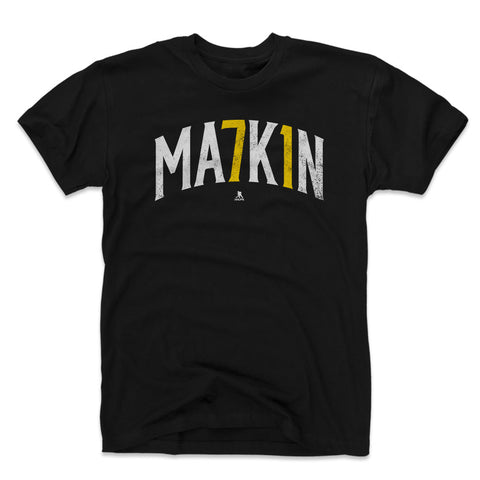 Pittsburgh Penguins Evgeni Malkin Men's Cotton T-Shirt Men's Cotton T-Shirt 500 LEVEL Black S Men's Cotton T-Shirt