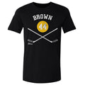 Rob Brown Pittsburgh 44 Sticks  Men's Cotton T-Shirt Men's Cotton T-Shirt 500 LEVEL   