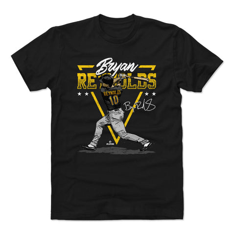 Pittsburgh Pirates Bryan Reynolds Men's Cotton T-Shirt Men's Cotton T-Shirt 500 LEVEL Black S Men's Cotton T-Shirt