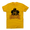 Joe Greene LIB K Men's Cotton T-Shirt Men's Cotton T-Shirt 500 LEVEL Gold M Men's Cotton T-Shirt