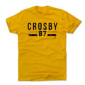 Pittsburgh Penguins Sidney Crosby Men's Cotton T-Shirt Men's Cotton T-Shirt 500 LEVEL Gold S Men's Cotton T-Shirt