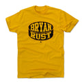 Pittsburgh Penguins Bryan Rust Men's Cotton T-Shirt Men's Cotton T-Shirt 500 LEVEL Gold S Men's Cotton T-Shirt