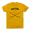 Pittsburgh Penguins Evgeni Malkin Men's Cotton T-Shirt Men's Cotton T-Shirt 500 LEVEL Gold S Men's Cotton T-Shirt