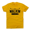 Pittsburgh Penguins Evgeni Malkin Men's Cotton T-Shirt Men's Cotton T-Shirt 500 LEVEL Gold S Men's Cotton T-Shirt