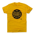 Pittsburgh Pirates Willie Stargell Men's Cotton T-Shirt Men's Cotton T-Shirt 500 LEVEL Gold S Men's Cotton T-Shirt