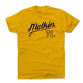 Pittsburgh Penguins Evgeni Malkin Men's Cotton T-Shirt Men's Cotton T-Shirt 500 LEVEL Gold M Men's Cotton T-Shirt