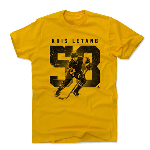 Pittsburgh Penguins Kris Letang Men's Cotton T-Shirt Men's Cotton T-Shirt 500 LEVEL Gold S Men's Cotton T-Shirt