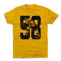 Pittsburgh Penguins Kris Letang Men's Cotton T-Shirt Men's Cotton T-Shirt 500 LEVEL Gold S Men's Cotton T-Shirt