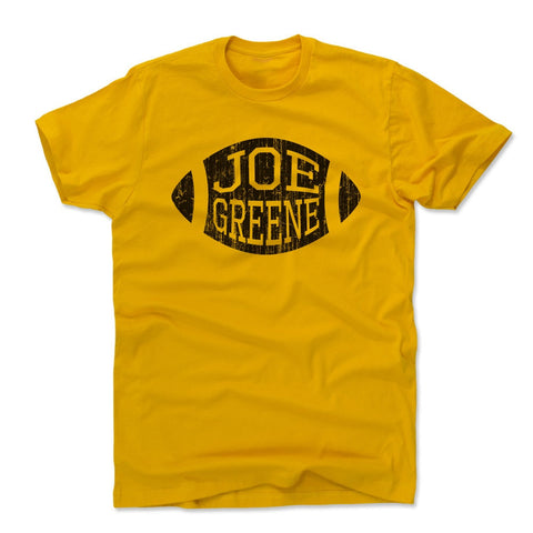 Joe Greene Football K Men's Cotton T-Shirt Men's Cotton T-Shirt 500 LEVEL Gold M Men's Cotton T-Shirt