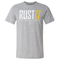 Pittsburgh Penguins Bryan Rust Men's Cotton T-Shirt Men's Cotton T-Shirt 500 LEVEL Heather Gray S Men's Cotton T-Shirt