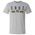 Pittsburgh Pirates Oneil Cruz Men's Cotton T-Shirt Men's Cotton T-Shirt 500 LEVEL Heather Gray S Men's Cotton T-Shirt