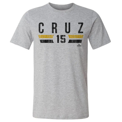 Pittsburgh Pirates Oneil Cruz Men's Cotton T-Shirt Men's Cotton T-Shirt 500 LEVEL Heather Gray S Men's Cotton T-Shirt