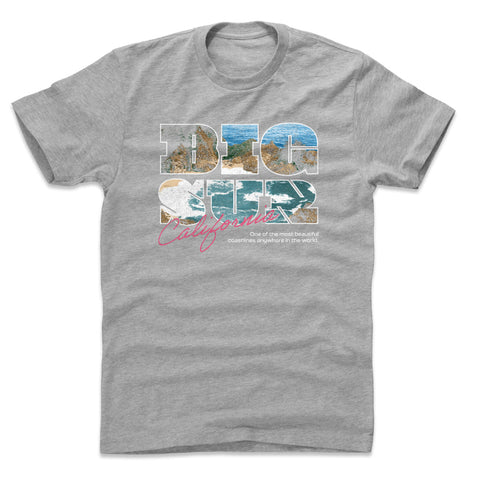 Big Sur California Graphic Text WHT