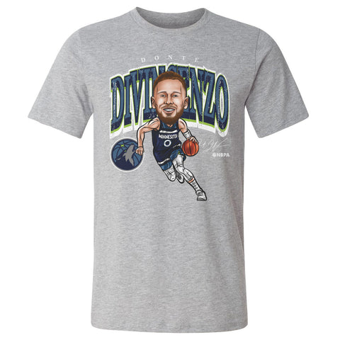 Donte DiVincenzo Minnesota Timberwolves Cartoon NBA WHT