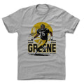 Joe Greene Pittsburgh Skyline Men's Cotton T-Shirt Men's Cotton T-Shirt 500 LEVEL Heather Gray S Men's Cotton T-Shirt