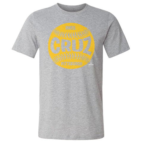 Pittsburgh Pirates Oneil Cruz Men's Cotton T-Shirt Men's Cotton T-Shirt 500 LEVEL Heather Gray S Men's Cotton T-Shirt