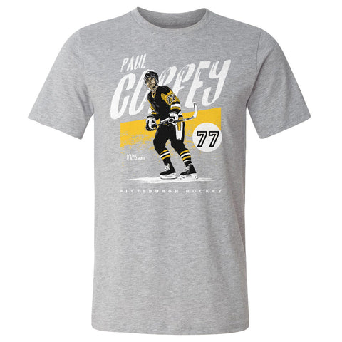 Paul Coffey Pittsburgh Grunge  Men's Cotton T-Shirt Men's Cotton T-Shirt 500 LEVEL   