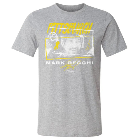 Mark Recchi Pittsburgh Tones  Men's Cotton T-Shirt Men's Cotton T-Shirt 500 LEVEL   