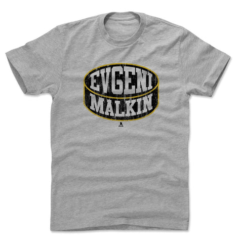 Pittsburgh Penguins Evgeni Malkin Men's Cotton T-Shirt Men's Cotton T-Shirt 500 LEVEL Heather Gray S Men's Cotton T-Shirt