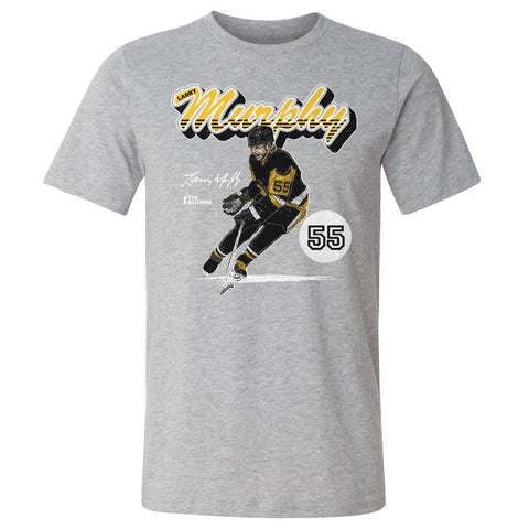 Larry Murphy Pittsburgh Retro Script  Men's Cotton T-Shirt Men's Cotton T-Shirt 500 LEVEL   