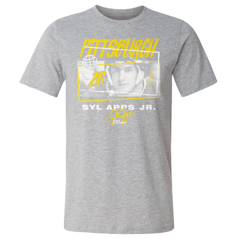 Syl Apps Jr. Pittsburgh Tones  Men's Cotton T-Shirt Men's Cotton T-Shirt 500 LEVEL   