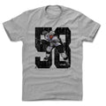 Pittsburgh Penguins Kris Letang Men's Cotton T-Shirt Men's Cotton T-Shirt 500 LEVEL Heather Gray S Men's Cotton T-Shirt