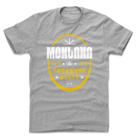 Montana The Treasure State Badge WHT