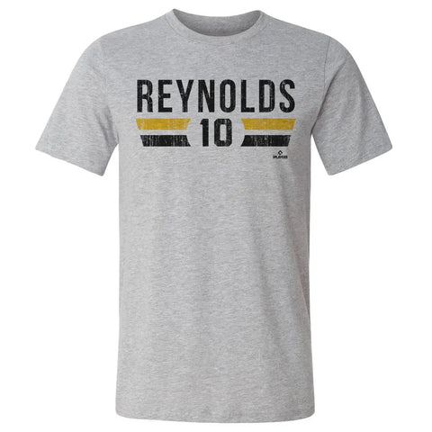 Pittsburgh Pirates Bryan Reynolds Men's Cotton T-Shirt Men's Cotton T-Shirt 500 LEVEL Heather Gray S Men's Cotton T-Shirt