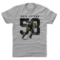 Pittsburgh Penguins Kris Letang Men's Cotton T-Shirt Men's Cotton T-Shirt 500 LEVEL Heather Gray S Men's Cotton T-Shirt