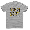 Pittsburgh Penguins Sidney Crosby Men's Cotton T-Shirt Men's Cotton T-Shirt 500 LEVEL Heather Gray S Men's Cotton T-Shirt