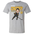 Pittsburgh Penguins Sidney Crosby Men's Cotton T-Shirt Men's Cotton T-Shirt 500 LEVEL Heather Gray S Men's Cotton T-Shirt