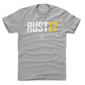 Pittsburgh Penguins Bryan Rust Men's Cotton T-Shirt Men's Cotton T-Shirt 500 LEVEL Heather Gray S Men's Cotton T-Shirt