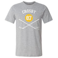 Pittsburgh Penguins Sidney Crosby Men's Cotton T-Shirt Men's Cotton T-Shirt 500 LEVEL Heather Gray S Men's Cotton T-Shirt