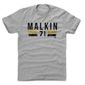 Pittsburgh Penguins Evgeni Malkin Men's Cotton T-Shirt Men's Cotton T-Shirt 500 LEVEL Heather Gray S Men's Cotton T-Shirt