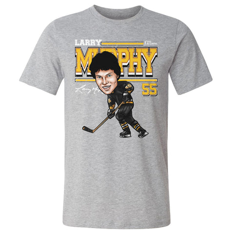 Larry Murphy Pittsburgh Cartoon  Men's Cotton T-Shirt Men's Cotton T-Shirt 500 LEVEL   