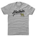 Pittsburgh Penguins Evgeni Malkin Men's Cotton T-Shirt Men's Cotton T-Shirt 500 LEVEL Heather Gray S Men's Cotton T-Shirt