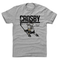 Pittsburgh Penguins Sidney Crosby Men's Cotton T-Shirt Men's Cotton T-Shirt 500 LEVEL Heather Gray S Men's Cotton T-Shirt