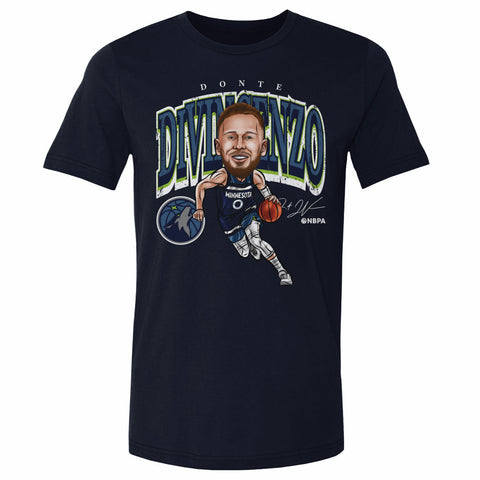 Donte DiVincenzo Minnesota Timberwolves Cartoon NBA WHT